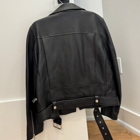 ACNE Leather Jacket size 40 Excellent Condition - Picture 4 of 5